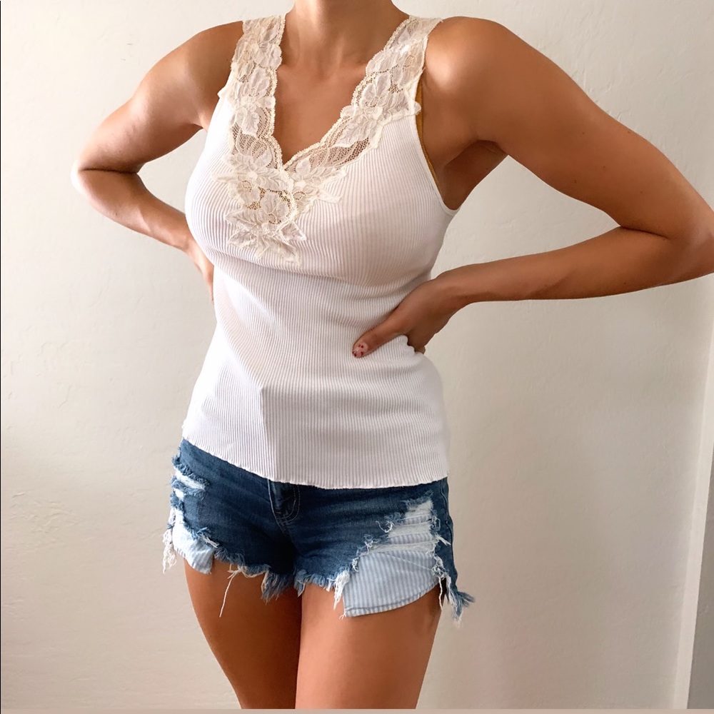 Banana Republic Lace Tank Top